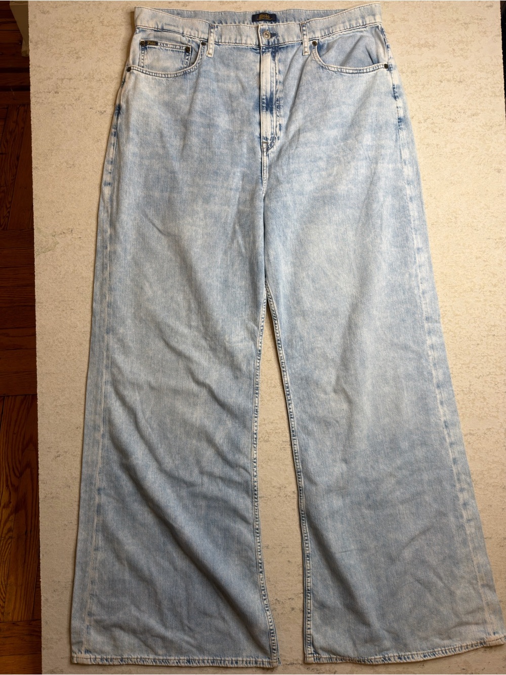 Polo Ralph Lauren High Rise Light Wash Flared Denim Size 33